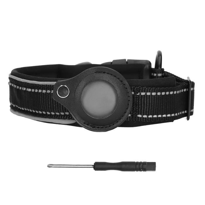 Comparer les prix de Collier pour chien réfléchissant ZERODIS - Réglable en néoprène rembourré - Blanc et noir