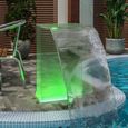 GES - Fontaines | cascades - Fontaine de piscine avec LED RVB Acrylique 51 cm - haute qualité  - DX4661-1