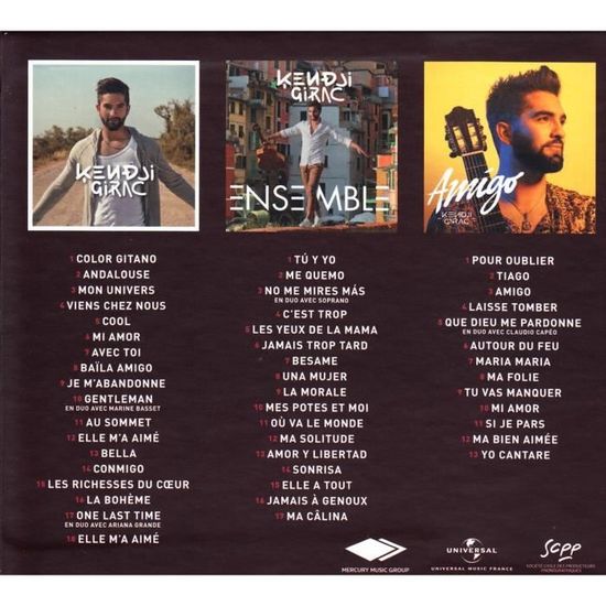 Coffret L Integrale De Kendji Girac Ces 3 Albums Cd 48 Titres Ensemble Kendji Girac Amigo Ed Limitee Achat Cd Cdiscount Musique