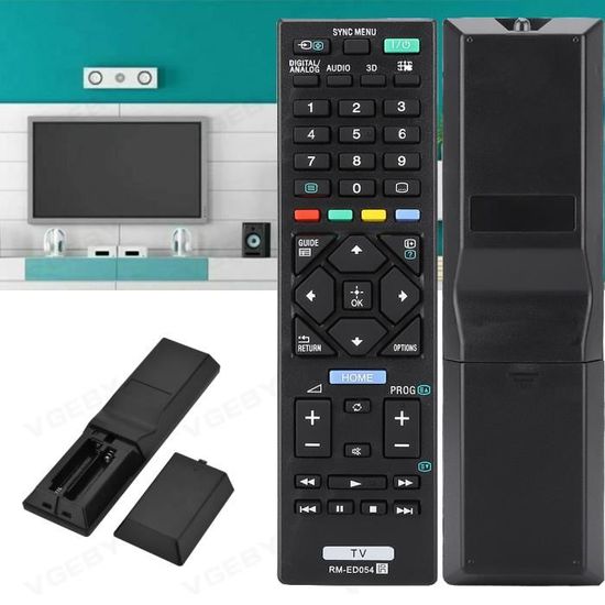 vhbw Télécommande comme Sony RM-ED054 Télécommande de rechange pour  télévision