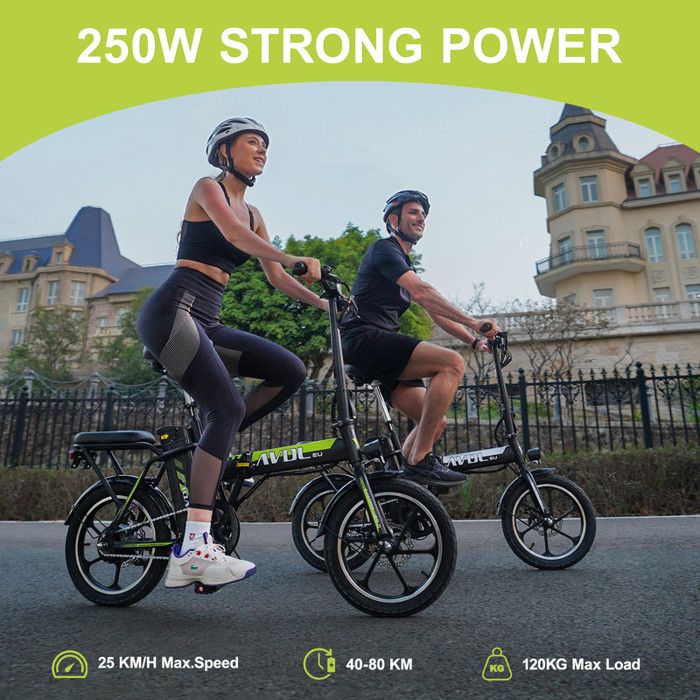 AVDLEU Vélo Électrique Pliable Roues 16" Moteur 250W 25km/h — free download