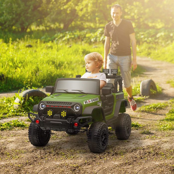 AIYAPLAY Quad électrique enfants 12V, design tricycle inversé, voiture