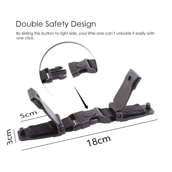 Lot De 3 Clips De Ceinture Tactiques Nylon – Double Mousqueton Et Crochet MOLLE – Pour Clés, Outils Et Sacs