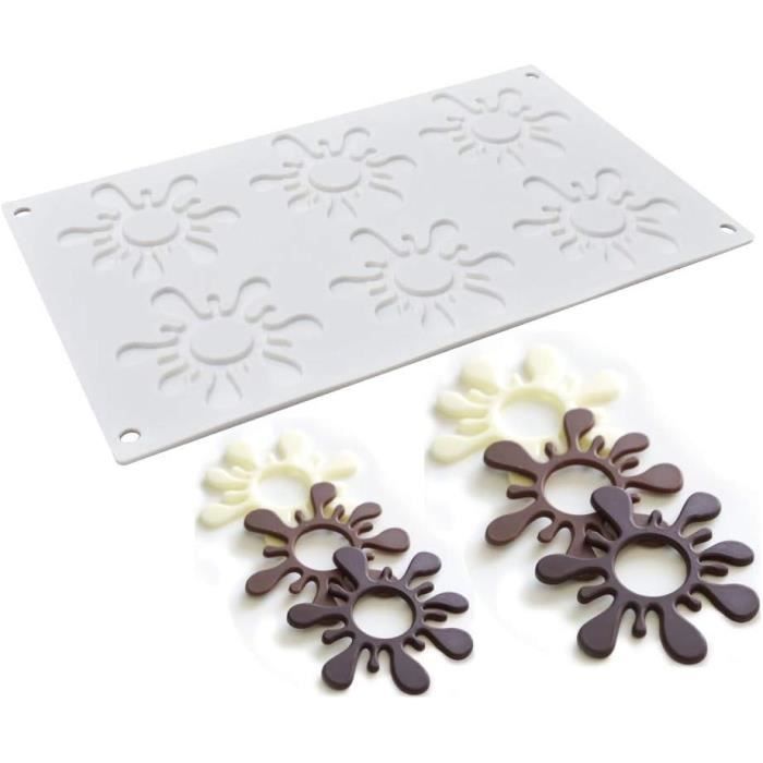 Multifonctions Moules en Silicone pour gâteau Moule 3D pour Glace Chocolat Pâtisserie Dessert tourbillon 6 trous