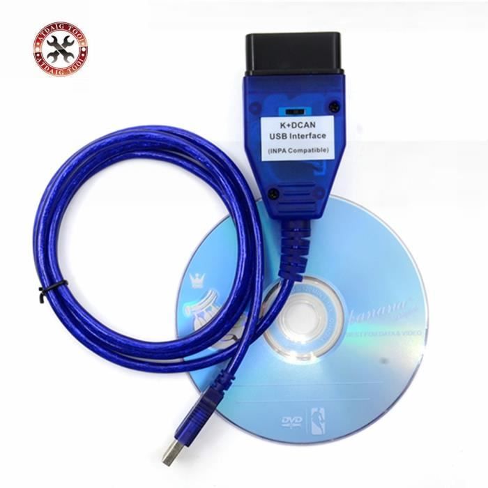 Jual High Quality BMW INPA K+CAN K+DCAN With FT232RL Chip USB Cable -  Jakarta Utara - 3celectronic