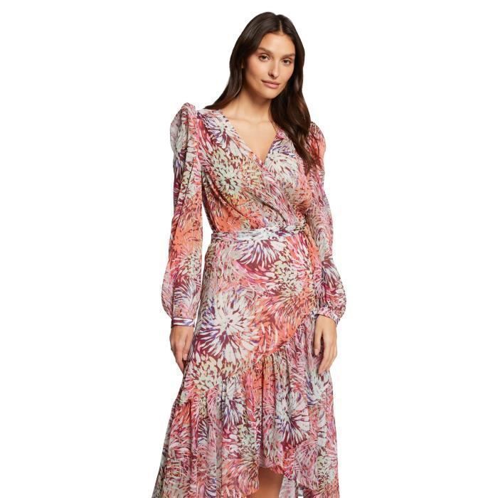 Morgan Robe Robe Longue Portefeuille Rouge Robe Longue Morgan