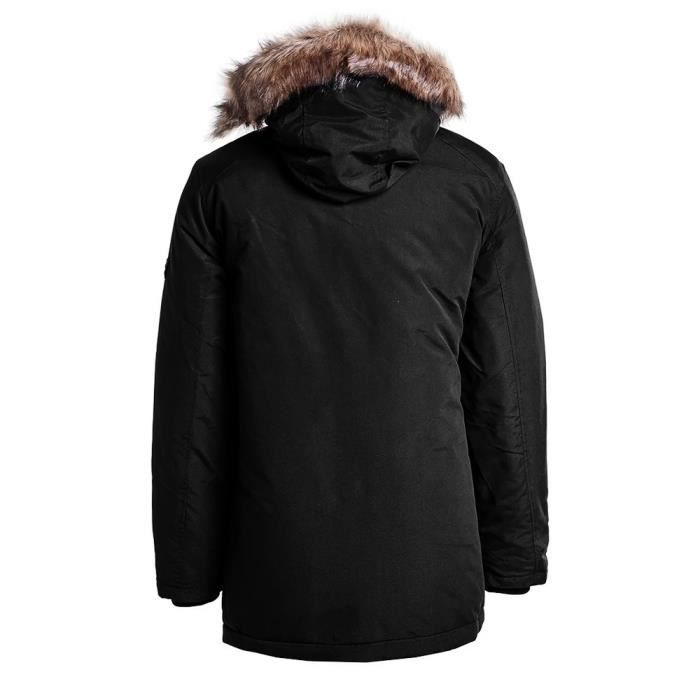 Parka Noire Homme Jack Jones Padded Black Cdiscount Pret a Porter