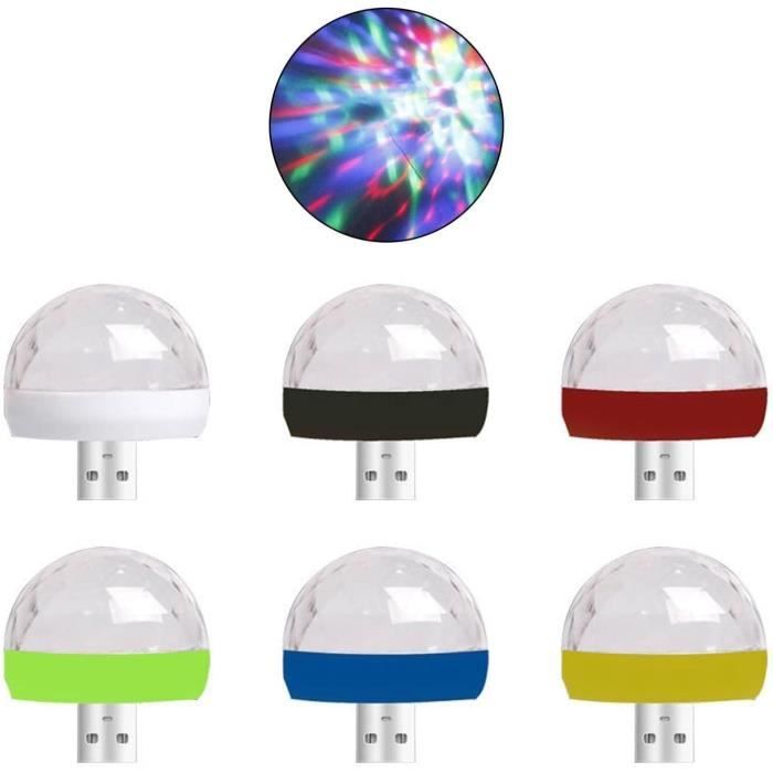 Socle Lumineux En Bois Avec LED USB - Base Pour Boule De Cristal, Veilleuse - 10x10x2,2 Cm - Portable, Décoratif
