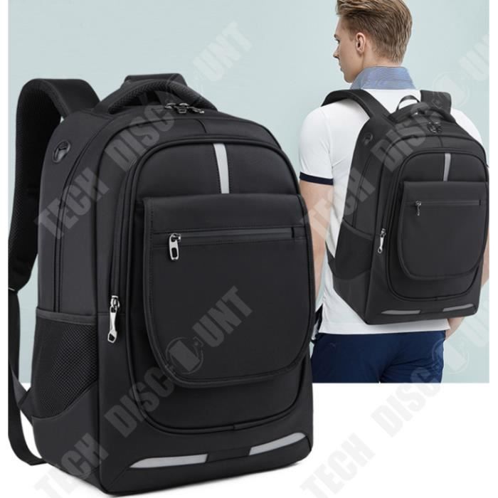 Sac à dos ordinateur portable pour homme, avec verrou antivol et port USB,  17 pouces, coque dure, imperméable, pour Travail/ L'école - Cdiscount  Bagagerie - Maroquinerie