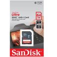 Carte mémoire flash - SANDISK - Ultra 64GB SDXC UHS-I - Classe 10 - Vitesse de lecture jusqu'à 48 Mo/s-2