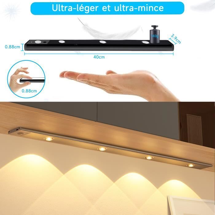 Acheter FONKEN – veilleuse LED Rechargeable avec capteur de mouvement USB,  veilleuse sans fil à économie d'énergie, lampe à Induction corporelle pour  la maison