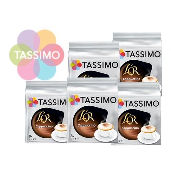 TASSIMO Oreo Boisson au chocolat, dosettes à café souples, T-Discs  Capsules, 5 paquets de 8 (40 Boissons) - Cdiscount Au quotidien
