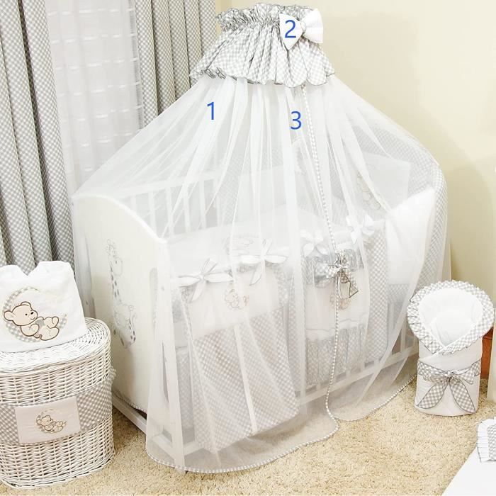 4 pi ces.Moustiquaire ciel de lit pour landau 480cm. 81