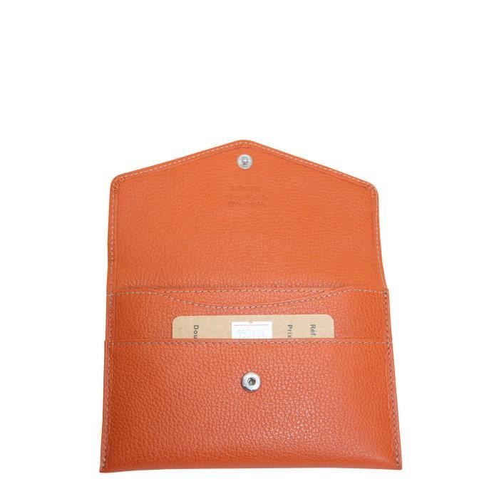 Pochette Pour Carte Grise - KATANA - Réf 953104 - Cuir Grainé - Noir - 15,50 X 11 Cm Noir