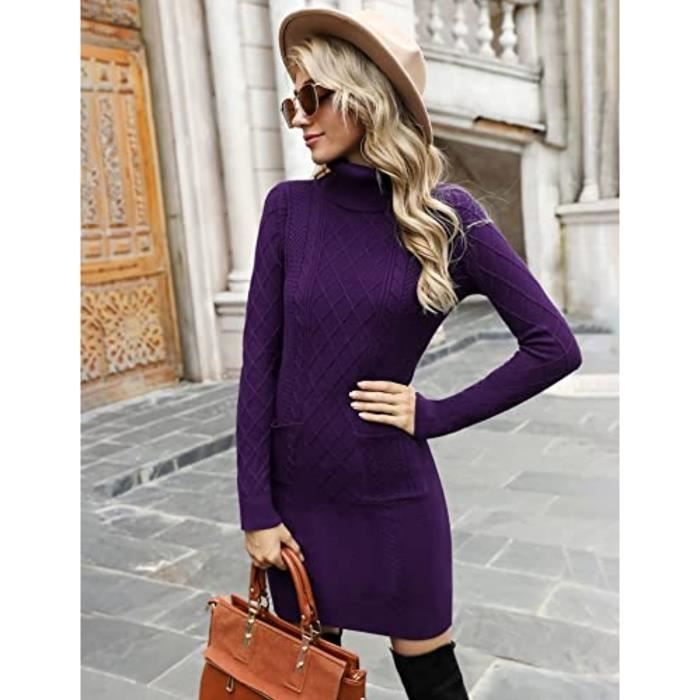 Robe pull violette deals