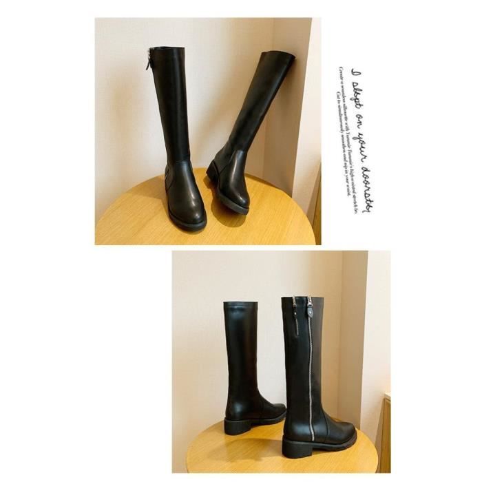 Boots cavalières deals femme cuir