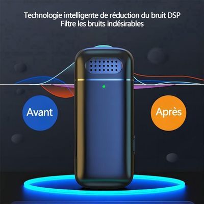 Micro Cravate Sans Fil OSA - Double Microphone USB-C Pour IPhone/Android - 40h D'autonomie Pour Streaming Et Podcasts Microphone Lavalier USB-C