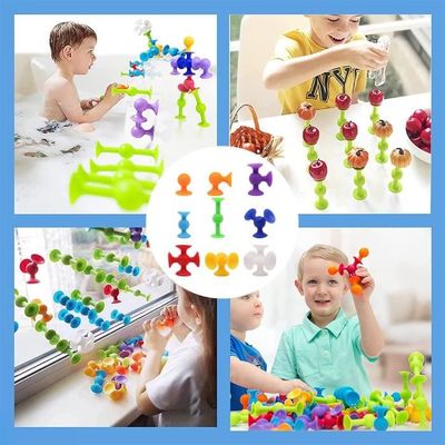 12 Fléchettes Ventouse En Silicone - Jouet D'adresse Et De Motricité Pour Enfants, Adhère Aux Surfaces Lisses, Multicolore