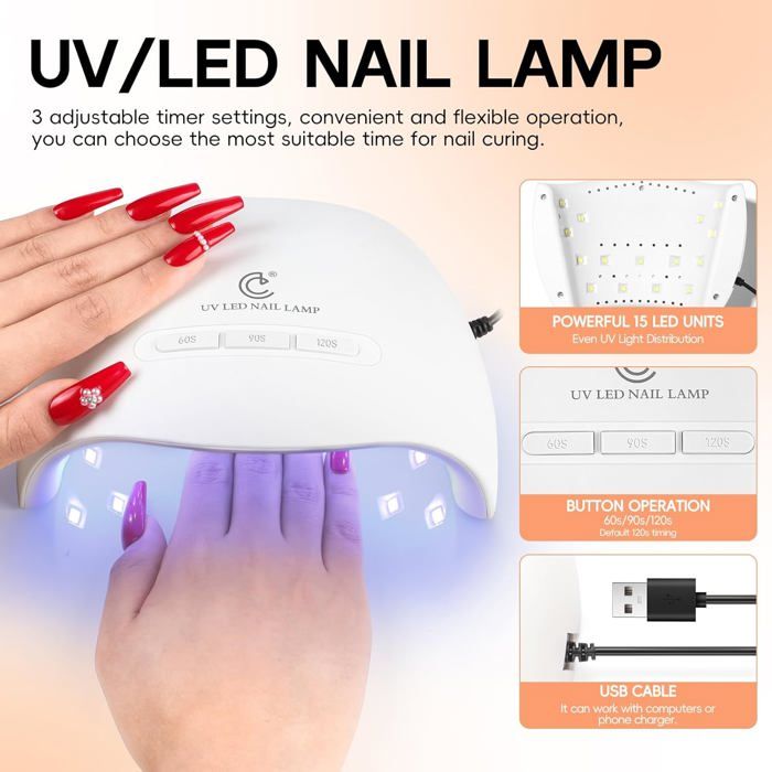 CANNI Vernis à Ongles Gel Semi Permanent 6 Couleur Lot Vernis à Ongles