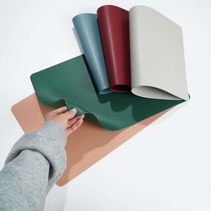 Ensemble De 3 Sets De Table Et Dessous De Verre En Silicone Bleu - Résistants à La Chaleur Et Antidérapants