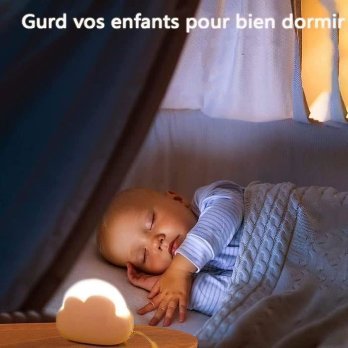 Veilleuse Chat à 7 Couleurs Changeantes, Lampe De Chambre D'enfant