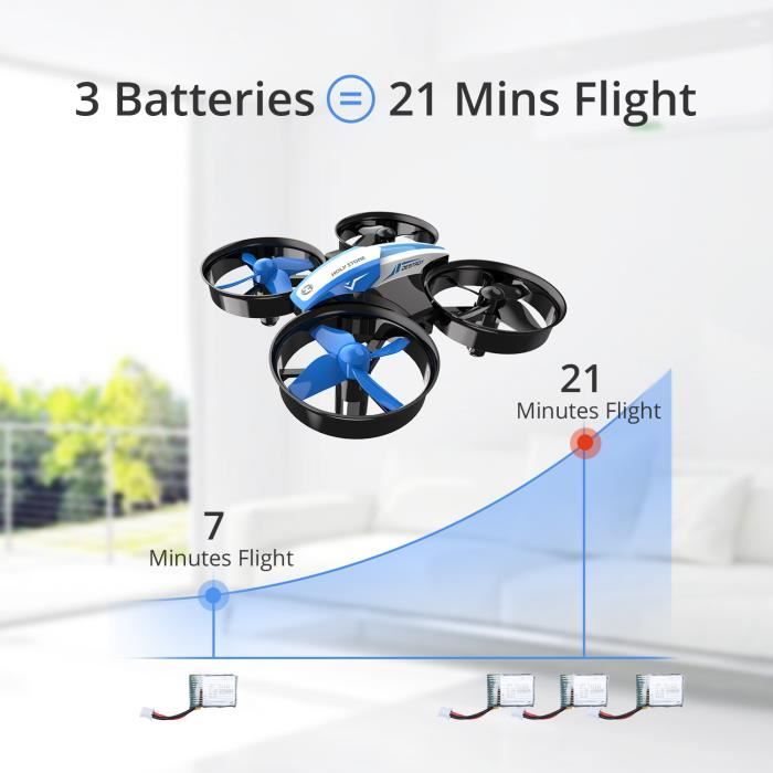 Drone Holy Stone HS210F Mini 2-en-1 - Voiture Et Drone Avec Lumières LED - Cadeau Enfant