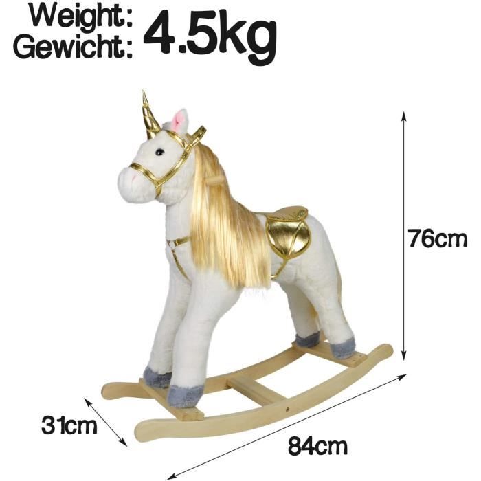 Cheval à bascule shop avec effets sonores