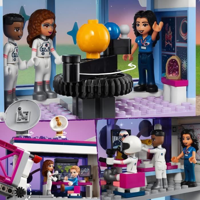 LEGO 41713 Friends L'Académie de l'Espace d'Olivia, Jouet sur l'Espace,  avec Fusée et Simulateur, Cadeau Enfants Dès 8 Ans - Cdiscount Jeux - Jouets