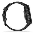 GARMIN - Fenix 7 Pro Solar Edition - Montre connectée à haute performance - Acier, Gray avec bracelet noir-4