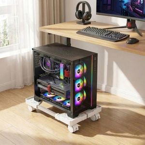 Maclean MC-720 Support Universel NUC Mac Mini Mini PC – Fixation Murale Ou Sous Bureau Jusqu'à 5 Kg – Compatible VESA 50-100 Mm