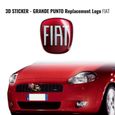 Autocollant Fiat 3D Remplacement Logo pour Grande Punto, Avant-0