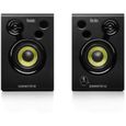 HERCULES DJMONITOR 32 - Enceintes de monitoring actives - 2 x 15W RMS - Woofer de 3" - Effet Stéréo - Noir-0