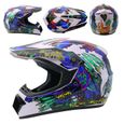 Envoyer 3 pièces cadeau casque de moto enfants casque tout-terrain vélo descente AM DH casque de cross capacete motocross-0