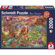Puzzle SCHMIDT SPIELE Le trésor des dragons 2000 pièces-0