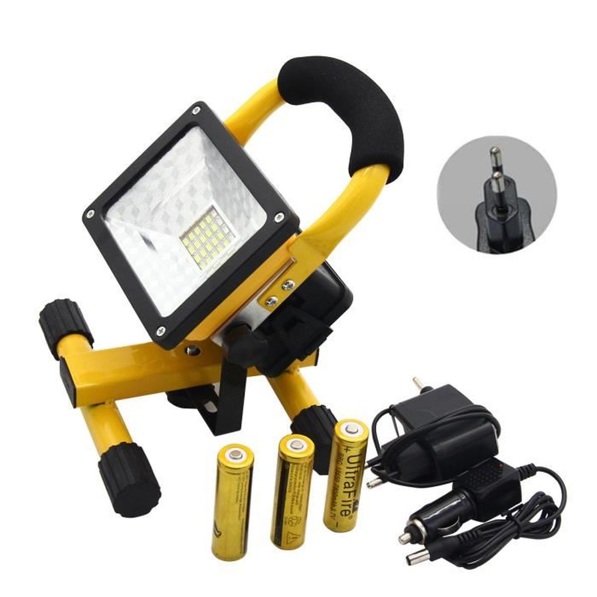 Lampe Extérieur Projecteur Portable Rechargeable LED Cdiscount Maison