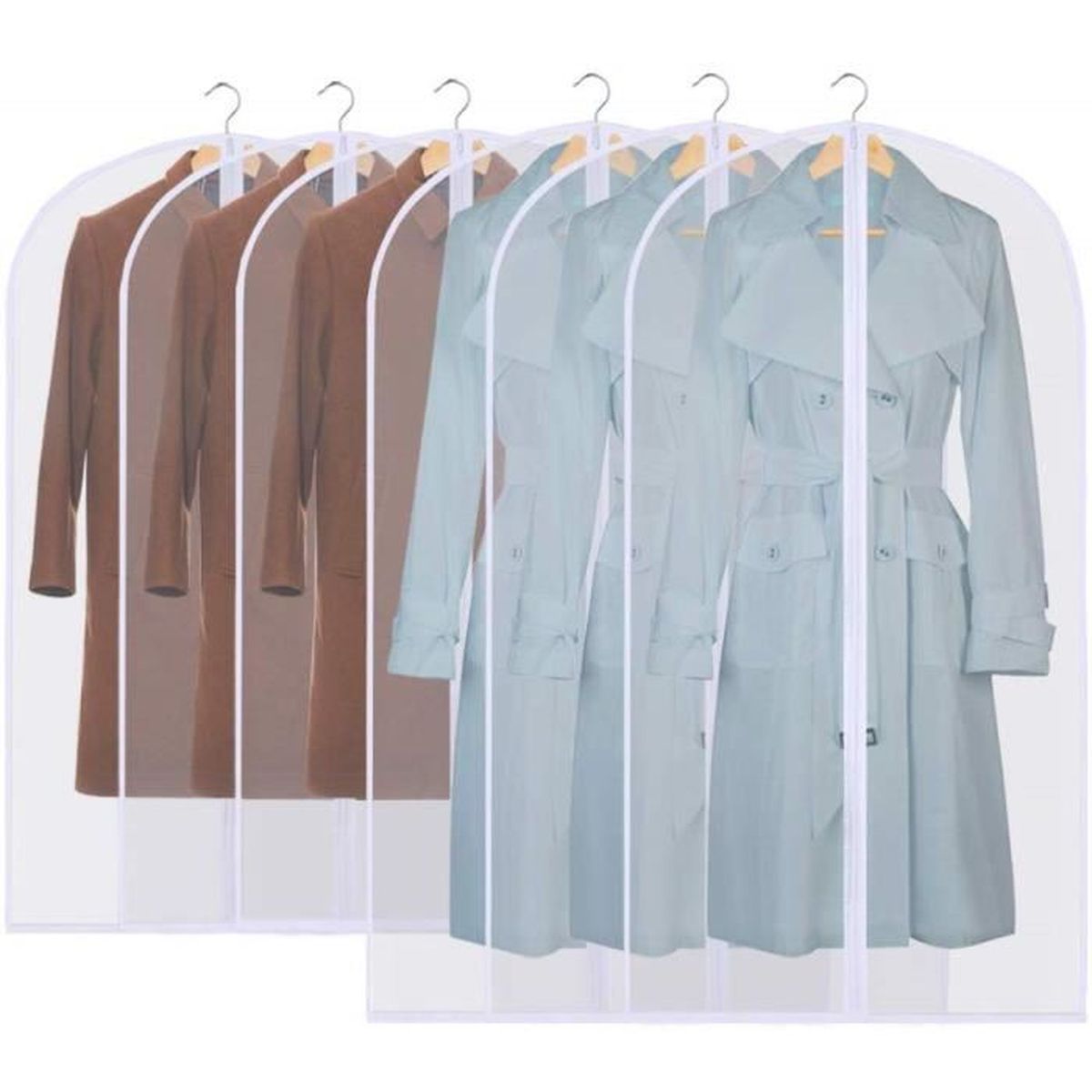 Housses De Vetements 10 Pcs Housse Pour Costume Penderie Protection Pliable Sac De Vetement 60 120cm Achat Vente Housse De Couette Seule Cdiscount
