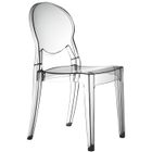 Chaise design Régence - ATYLIA - Polycarbonate - Incolore - Intérieur