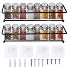 BRAND 2 Pièces Étagère à Épices, Étagère de Rangement de Cuisine Mural 29 x 6 x 6 cm