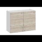 Meuble haut de cuisine Eco noyer Blanchi 2 portes L 80 cm - Cuisineandcie