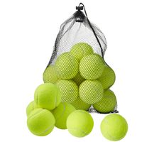 15 Balles de Tennis - BRAMBLE - avec Sac de Transport pour Sport, Entraînement & Jeu - Solide