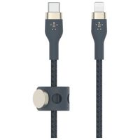 Belkin Câble à gaine tressée USB-C vers Lightning BoostCharge Pro Flex (1 m), certifié MFi (20 W), recharge Power Delivery pour iPho
