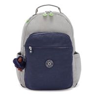 kipling Back To School Seoul Backpack L Playful Grey [134832] -  sac à dos sac a dos