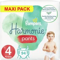 PAMPERS PANTS TAILLE 4 HARMONIE COUCHES-CULOTTES 94 COUCHES (9-15 kg)