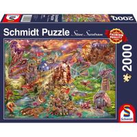 Puzzle SCHMIDT SPIELE Le trésor des dragons 2000 pièces