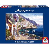 Puzzle Paysage et Nature - SCHMIDT SPIELE - Après-Midi A Amalfi - 2000 Pièces - A partir de 12 ans