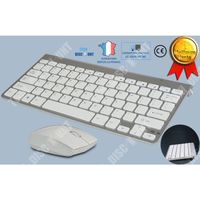 TD® Clavier souris jeu mécanique sans fil ensemble de clavier mini souris ultra-mince