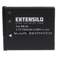 EXTENSILO Batterie compatible avec Canon PowerShot A2200, A3000 IS, A3000IS, A3100IS appareil photo, reflex numérique (700mAh, 3,7V,