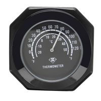 Ywei Thermomètre Moto Lumineux Etanche CNC 22-28mm Pour Guidon 7-8 Ou 1 NOIR