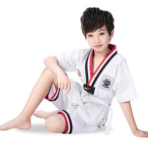 SAC DE FRAPPE Accessoires Fitness - Musculation,Uniforme de taekwondo blanc traditionnel pour enfants et adultes,Dobok- Short Type-S 135-145cm