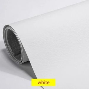 RENFORT - PATCH 100x137cm - blanc - Patch auto-adhésif en cuir PU 